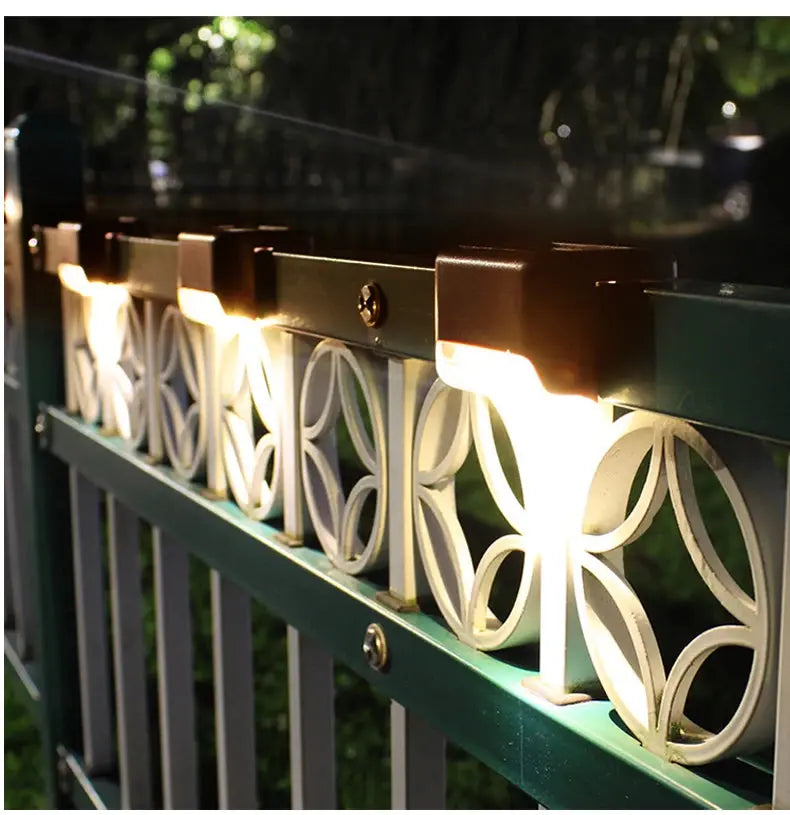 1/4/8/12/pcs Solar LED Lights Outdoor Garden Light Deck Lamp Solar Stairs Light Waterproof Solar Step Lamp Patio Garden Decor tableandwalllamps