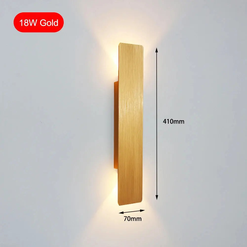 Modern Simple 6W LED Indoor Wall Lamp Bedroom Living Room Home Lighting Aisle Corridor Decoration Aluminum Wall Light AC85-265V tableandwalllamps