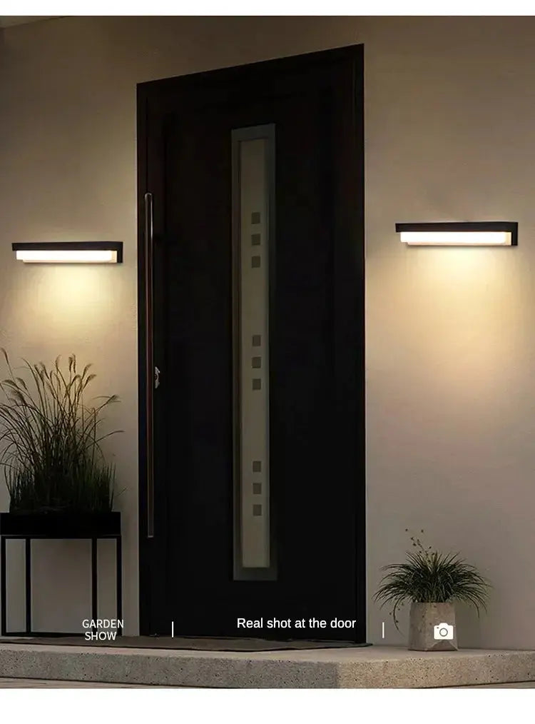 Solar LED Wall Light IP65 Waterproof Outdoor Wall Lamp with Motion Sensor Garden Balcony Decor Villa Door Number Indoor Lighting tableandwalllamps