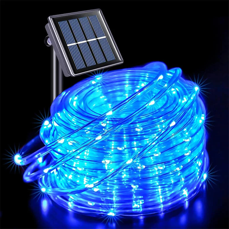 Solar String Light Outdoor Tube Rope Lights Waterproof Tube Lights for Outdoor Home Garden Parties Decor Led Lights Outdoor tableandwalllamps