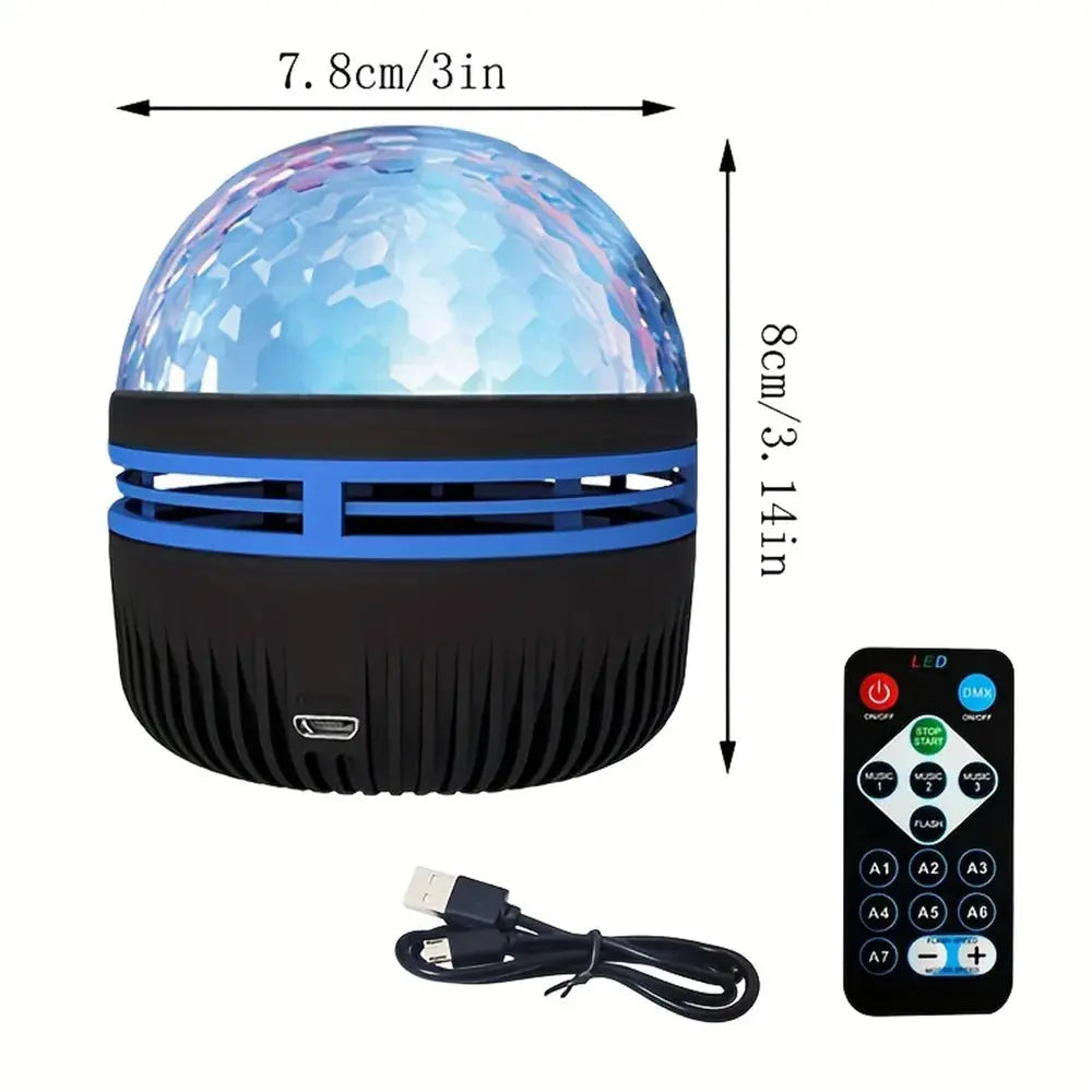 LED Starry Galaxy Projector Light RGB Smart Remote Control Star Aurora Lamp KTV USB Powered Auto Rotating for Home Bedroom Decor tableandwalllamps