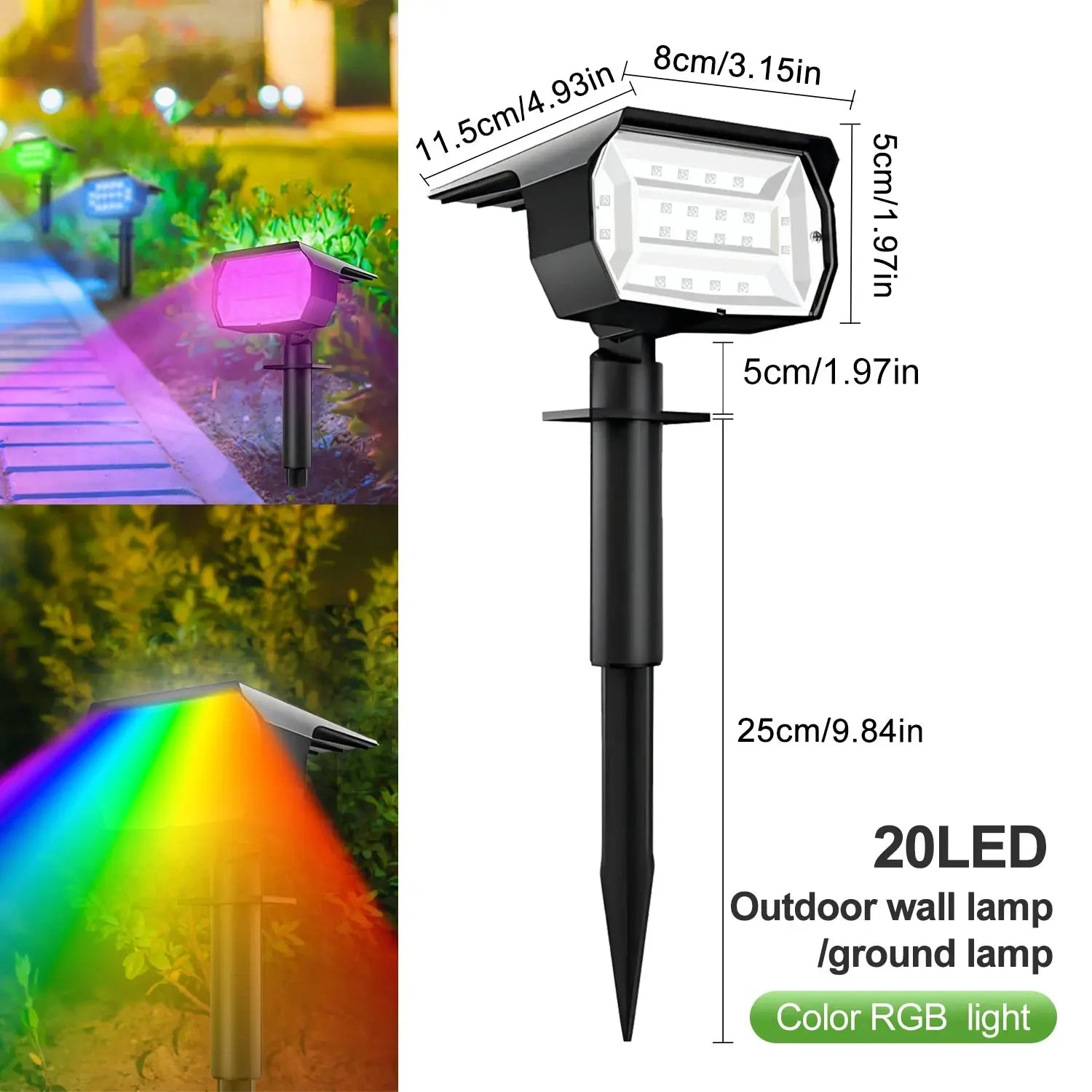 1/2/4PCS Solar Spot Light 68/72 LED Outdoor Garden Solar Landscape Spotlights Waterproof 3 Modes Wall Light Door Backyard Garage tableandwalllamps