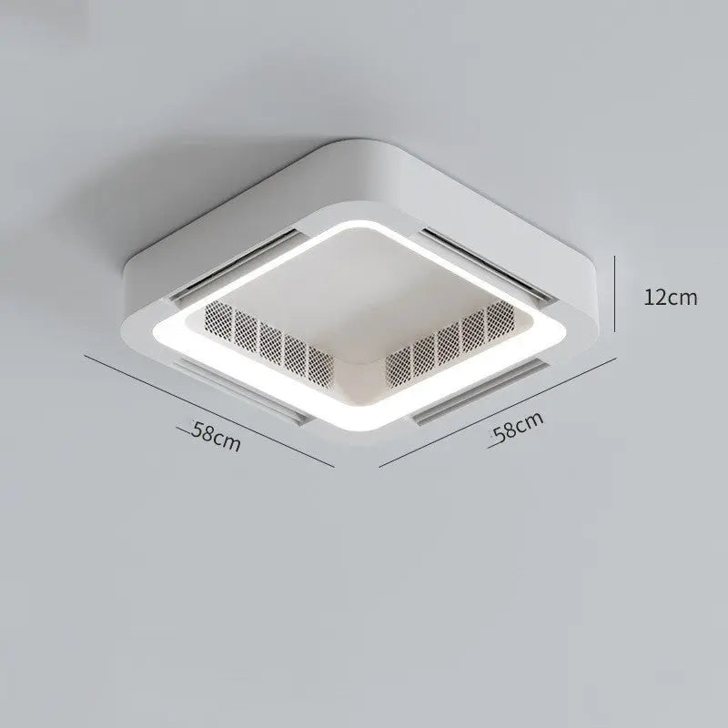 Leafless Overhead Fan Light Square Intelligence tableandwalllamps